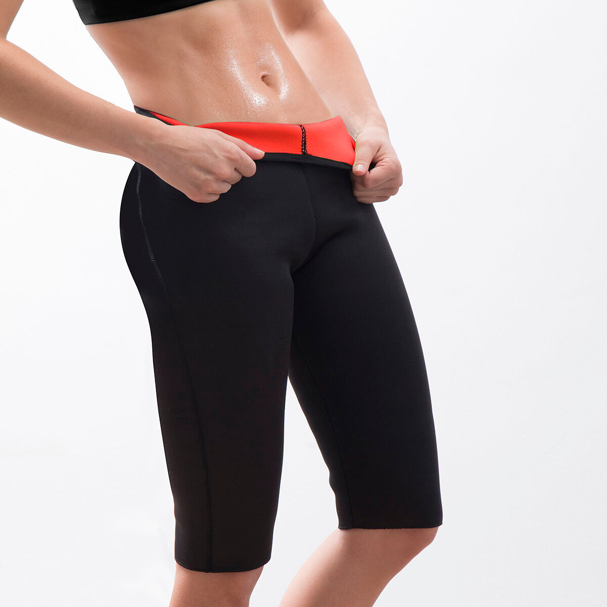 Slimming Knee Length Sports Leggings with Sauna Effect Swaglia