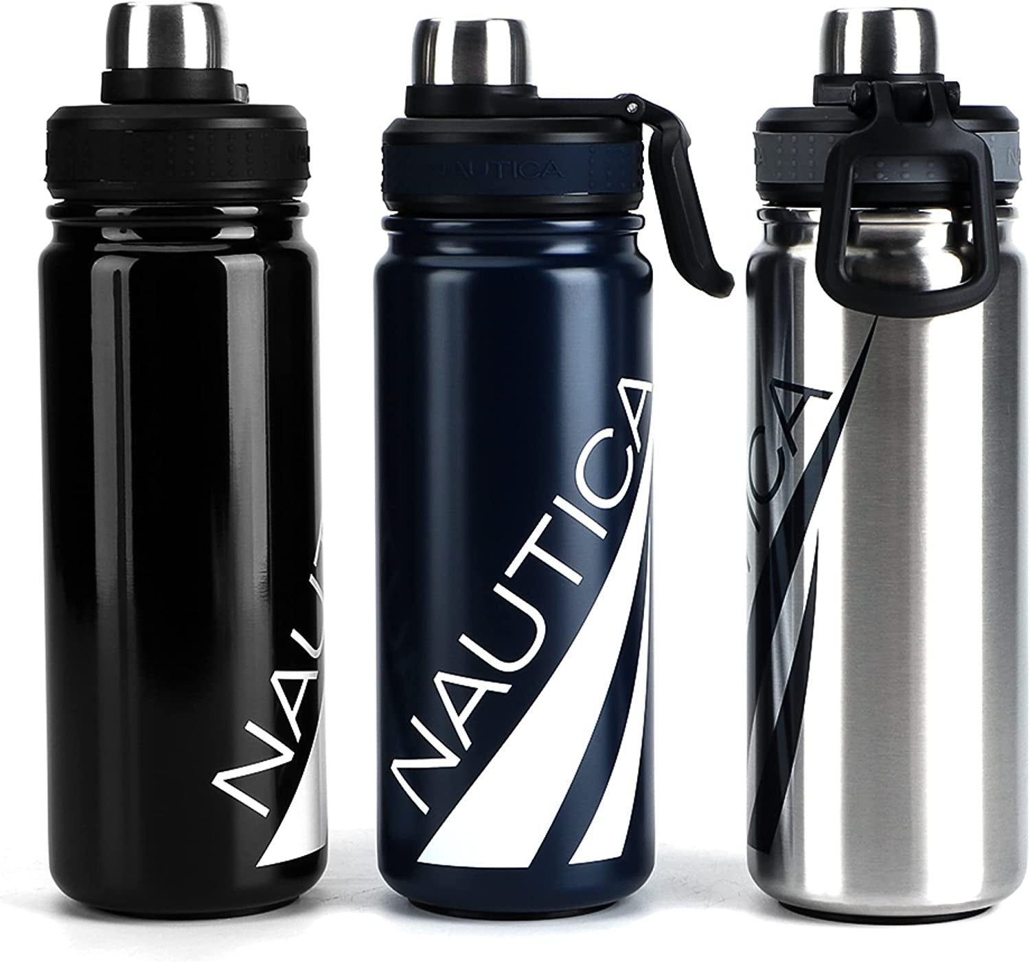 Water Bottle, Insulated Water Bottle, Stainless Steel Water Bottles, Metal Water Bottle, Big Water Bottle, Reusable Water Bottle, Dual Mouth Chug Cap/ Wide Mouth Opening - Keel