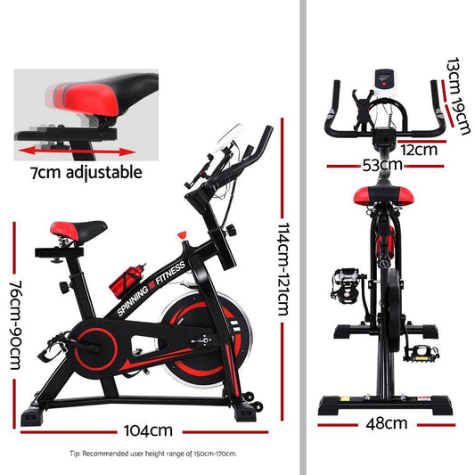 Spin Exercise Bike Flywheel Fitness Commercial Home Workout Gym