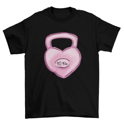 Kettlebell heart t-shirt
