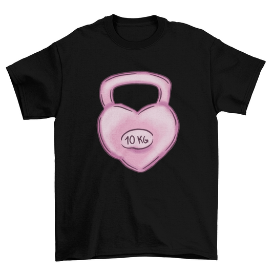 Kettlebell heart t-shirt