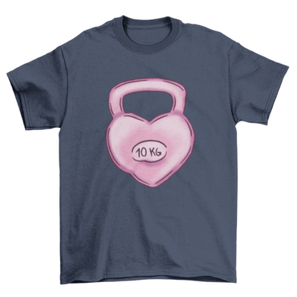 Kettlebell heart t-shirt
