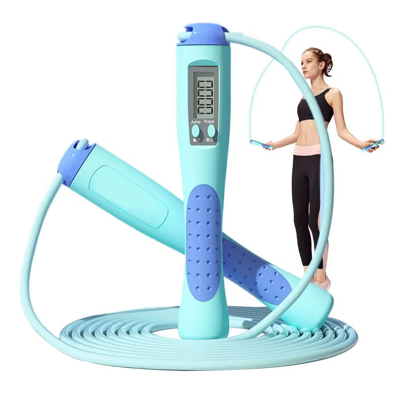 Smart Jump Rope Skipping Rope Workout Jump Rope with Counter Adjustable Speed Rope Home Gym Equipment Digital Jump Rope for Home